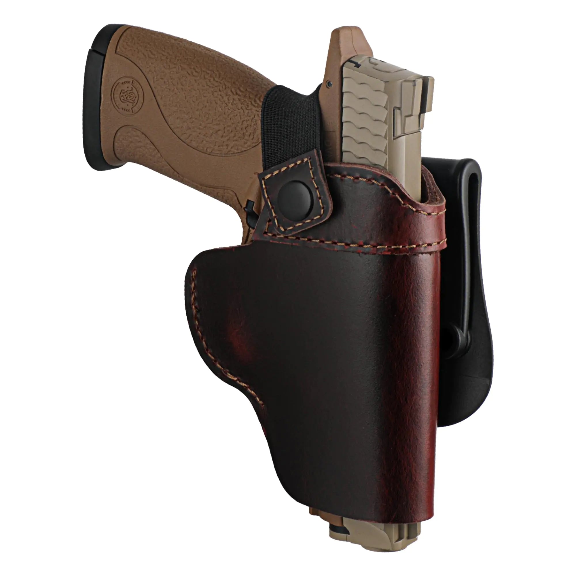 Full Grain Leather Holster OWB Fit CZ P07 P10-S/Glock 17 19 22 23 26 27 31 32 42 43/Taurus G2C G3C G3 PT24/7Pro /M&P Shield/Springfield Hellcat XD-M .45/Sig P320 P365/Walther P99 PPQ/More - Right Hand