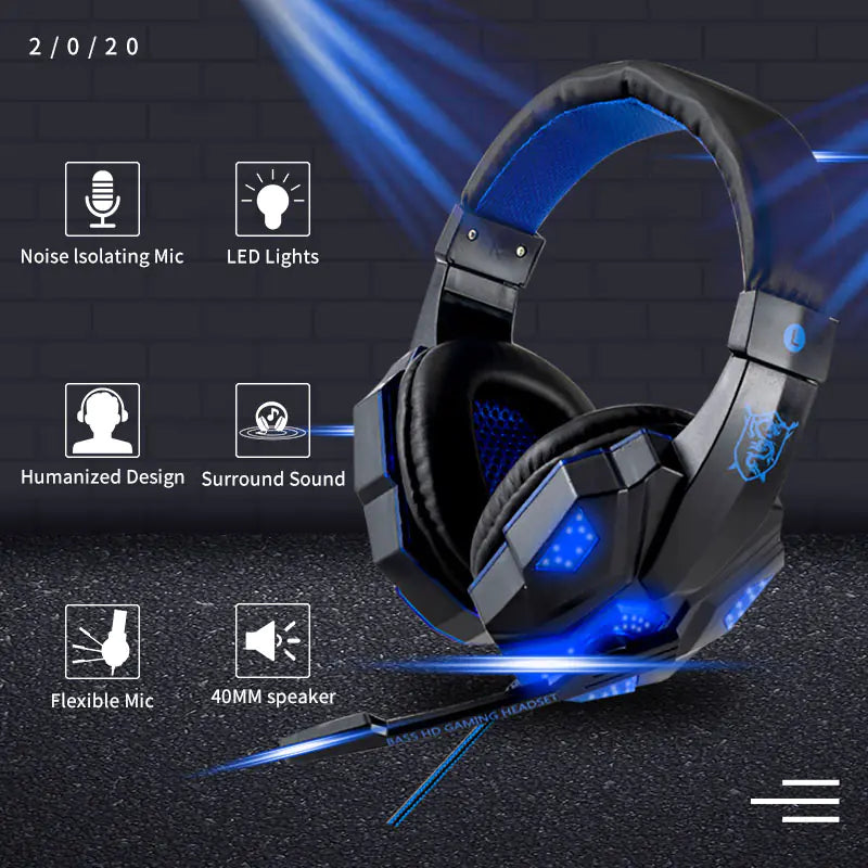 PS5 LED Gaming Headset